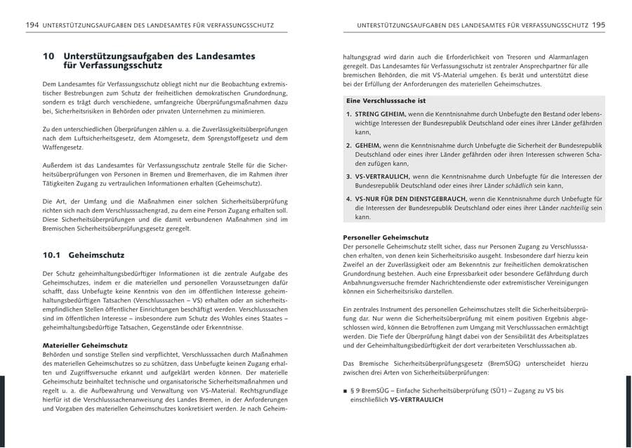Seite 99 des Verfassungsschutzbericht 2024 Bremen