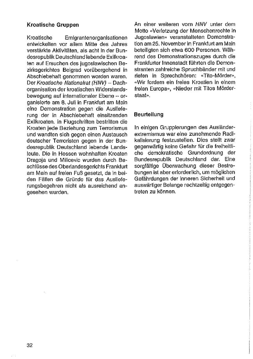Seite 33 des Verfassungsschutzbericht 1978 Hessen