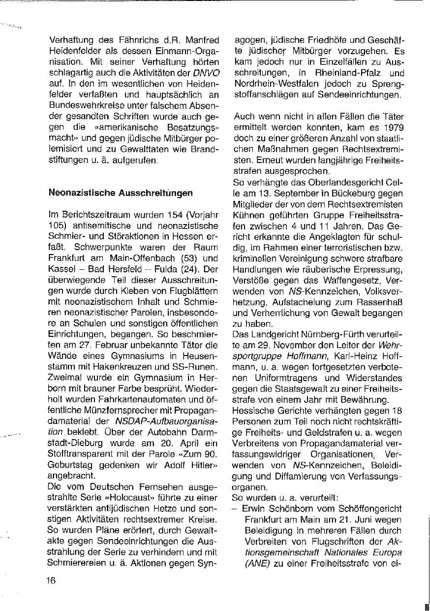 Seite 17 des Verfassungsschutzbericht 1979 Hessen
