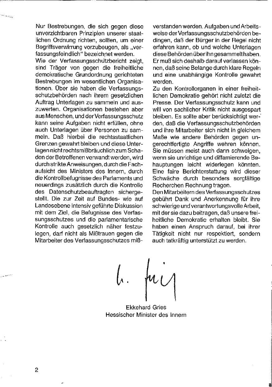 Seite 3 des Verfassungsschutzbericht 1979 Hessen