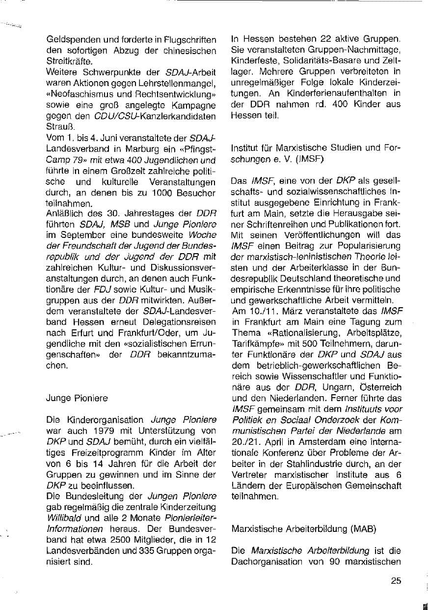 Seite 26 des Verfassungsschutzbericht 1979 Hessen