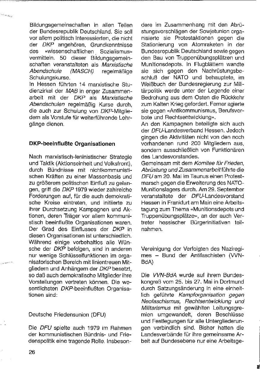 Seite 27 des Verfassungsschutzbericht 1979 Hessen