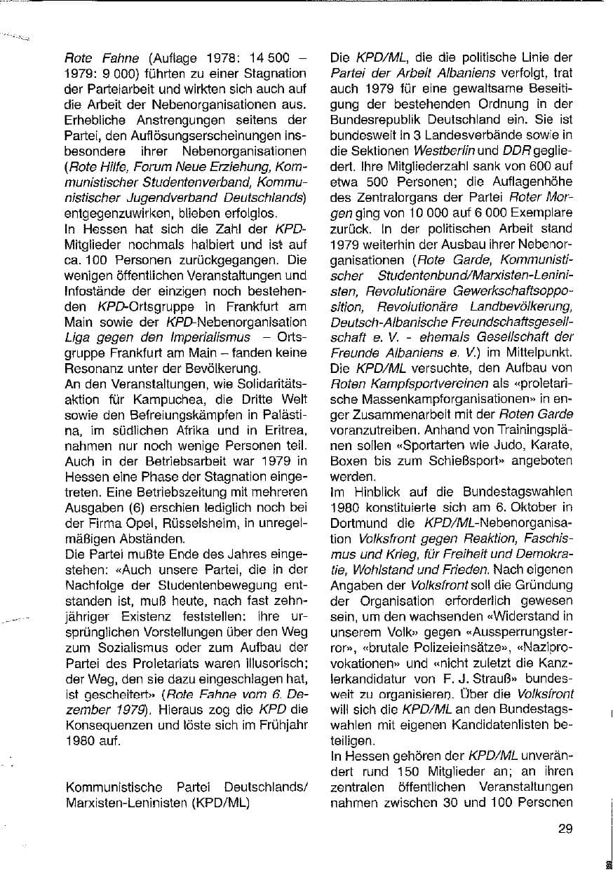Seite 30 des Verfassungsschutzbericht 1979 Hessen