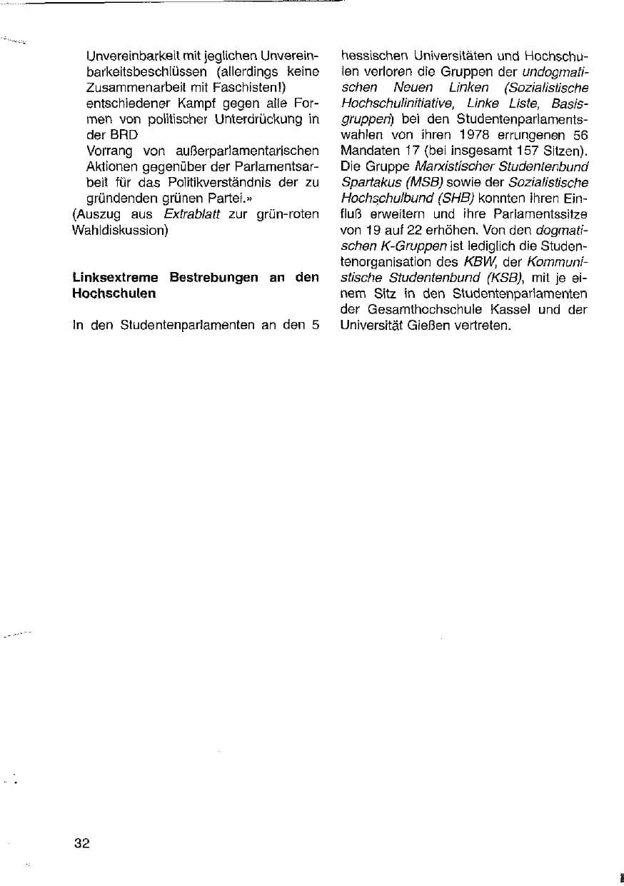Seite 33 des Verfassungsschutzbericht 1979 Hessen