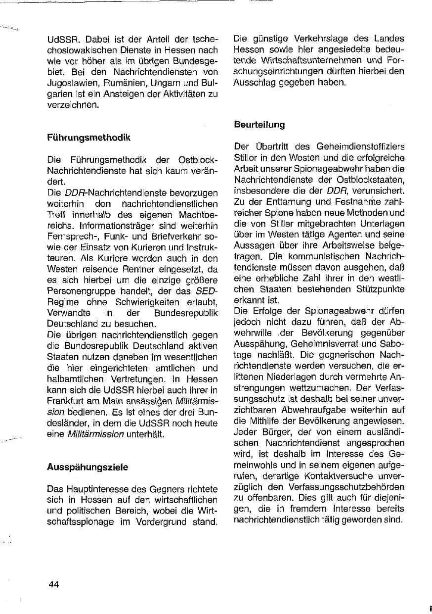 Seite 45 des Verfassungsschutzbericht 1979 Hessen