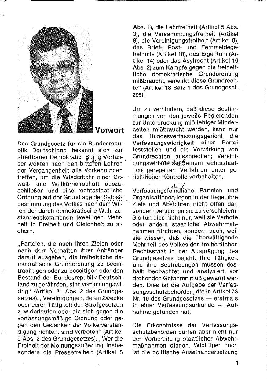 Seite 2 des Verfassungsschutzbericht 1980 Hessen