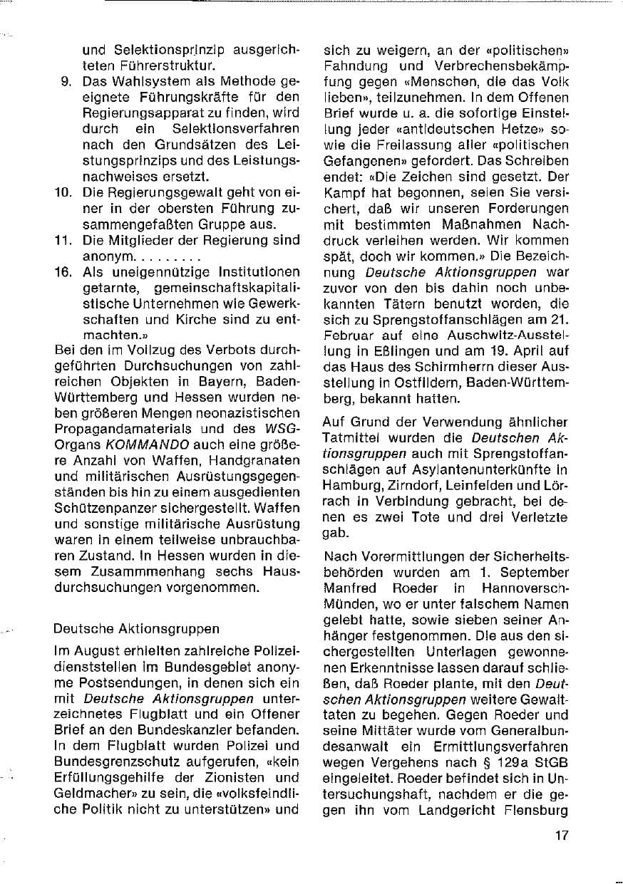 Seite 18 des Verfassungsschutzbericht 1980 Hessen