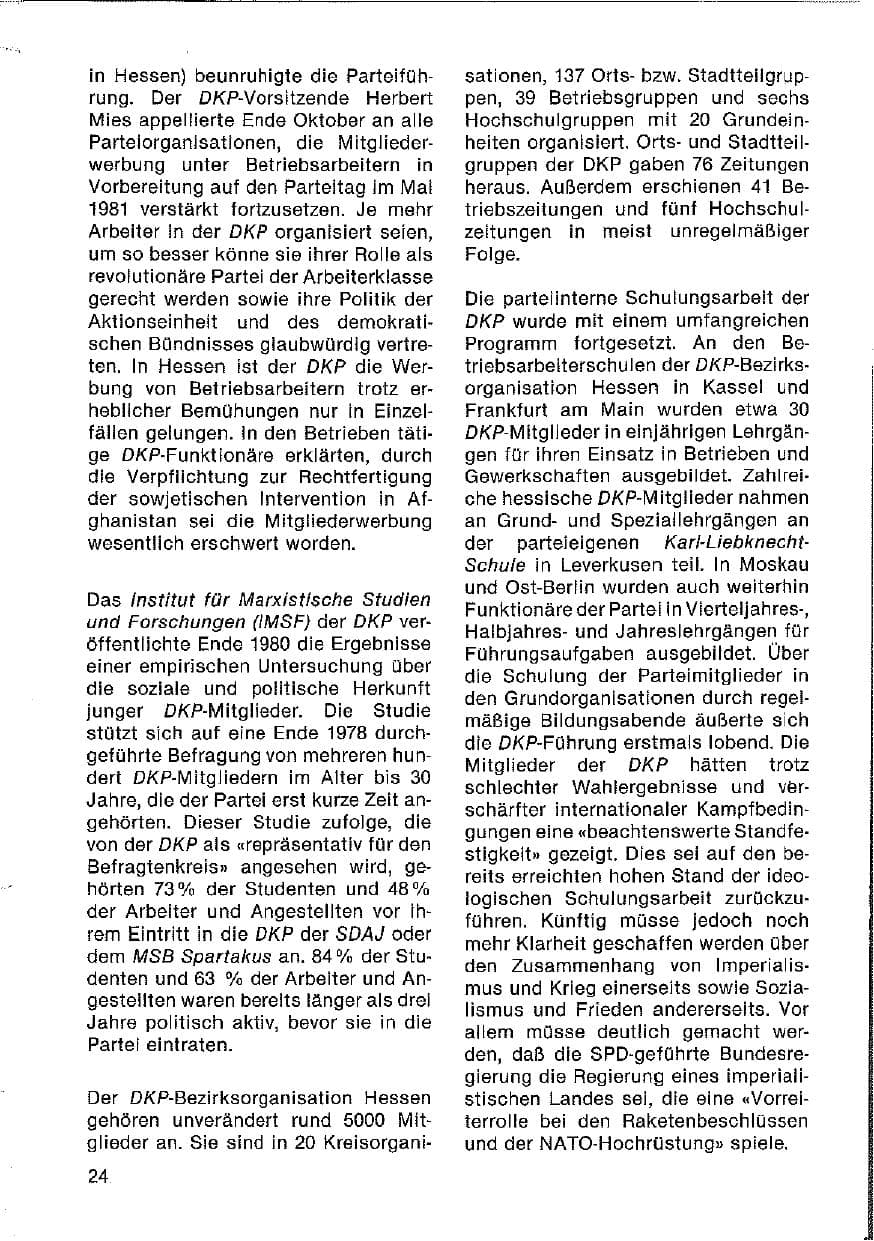 Seite 25 des Verfassungsschutzbericht 1980 Hessen