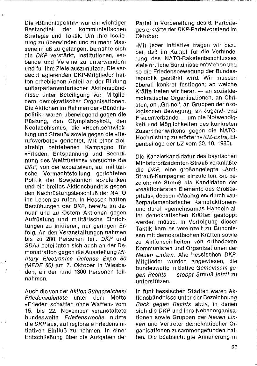 Seite 26 des Verfassungsschutzbericht 1980 Hessen
