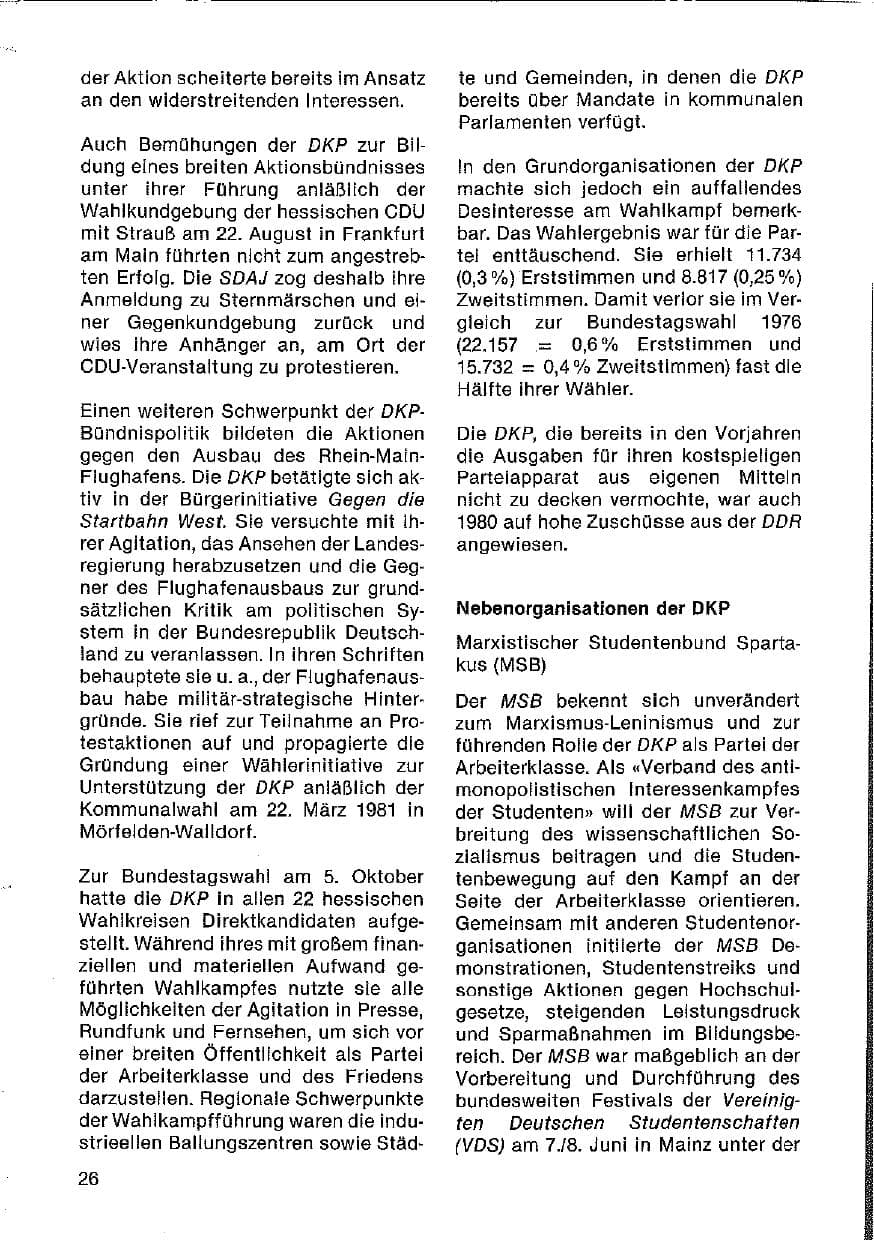 Seite 27 des Verfassungsschutzbericht 1980 Hessen