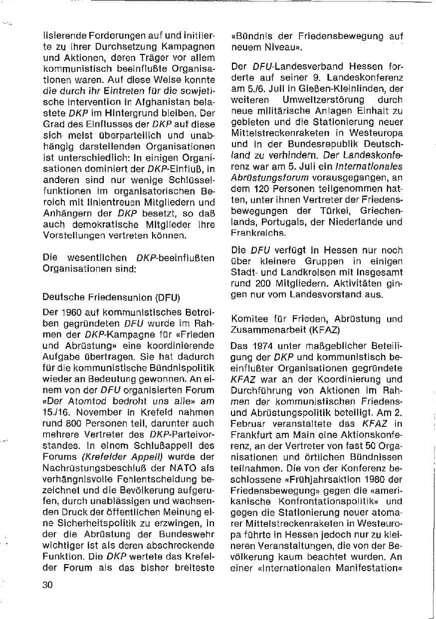 Seite 31 des Verfassungsschutzbericht 1980 Hessen