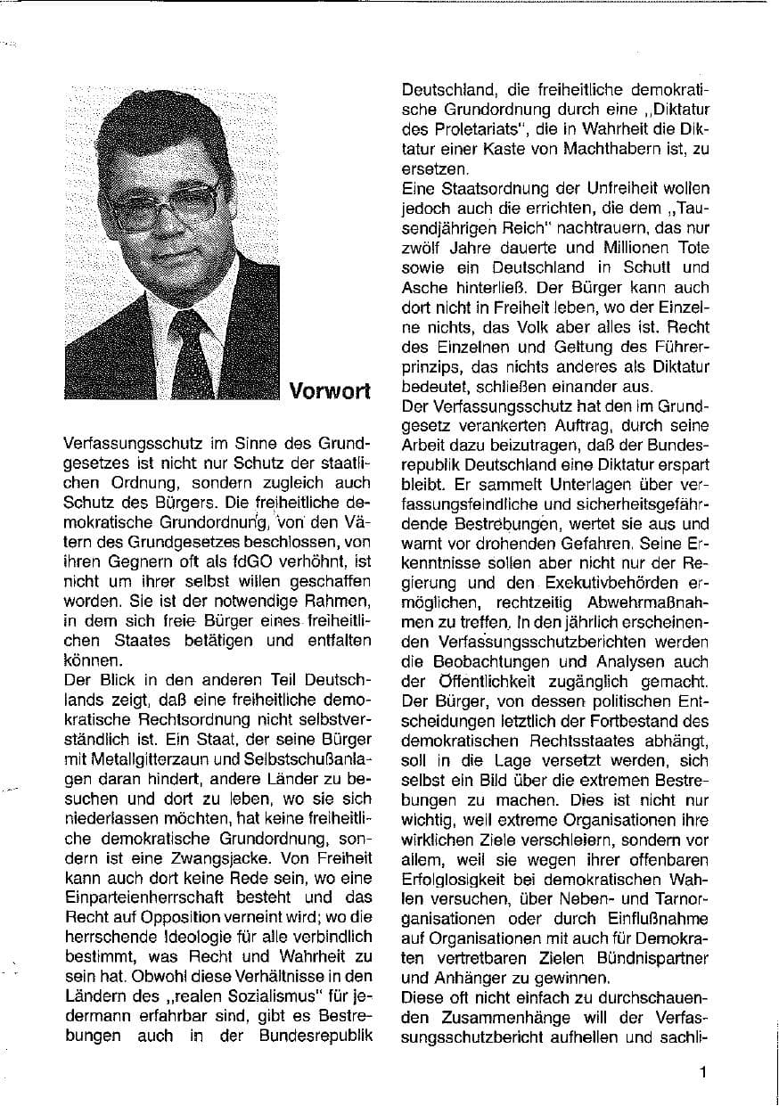 Seite 2 des Verfassungsschutzbericht 1981 Hessen