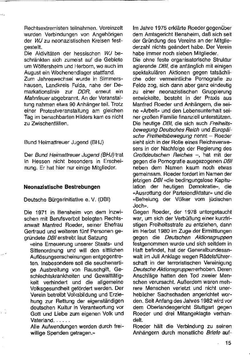 Seite 16 des Verfassungsschutzbericht 1981 Hessen