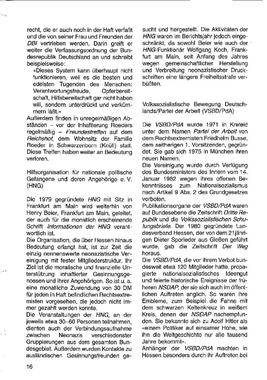 Seite 17 des Verfassungsschutzbericht 1981 Hessen