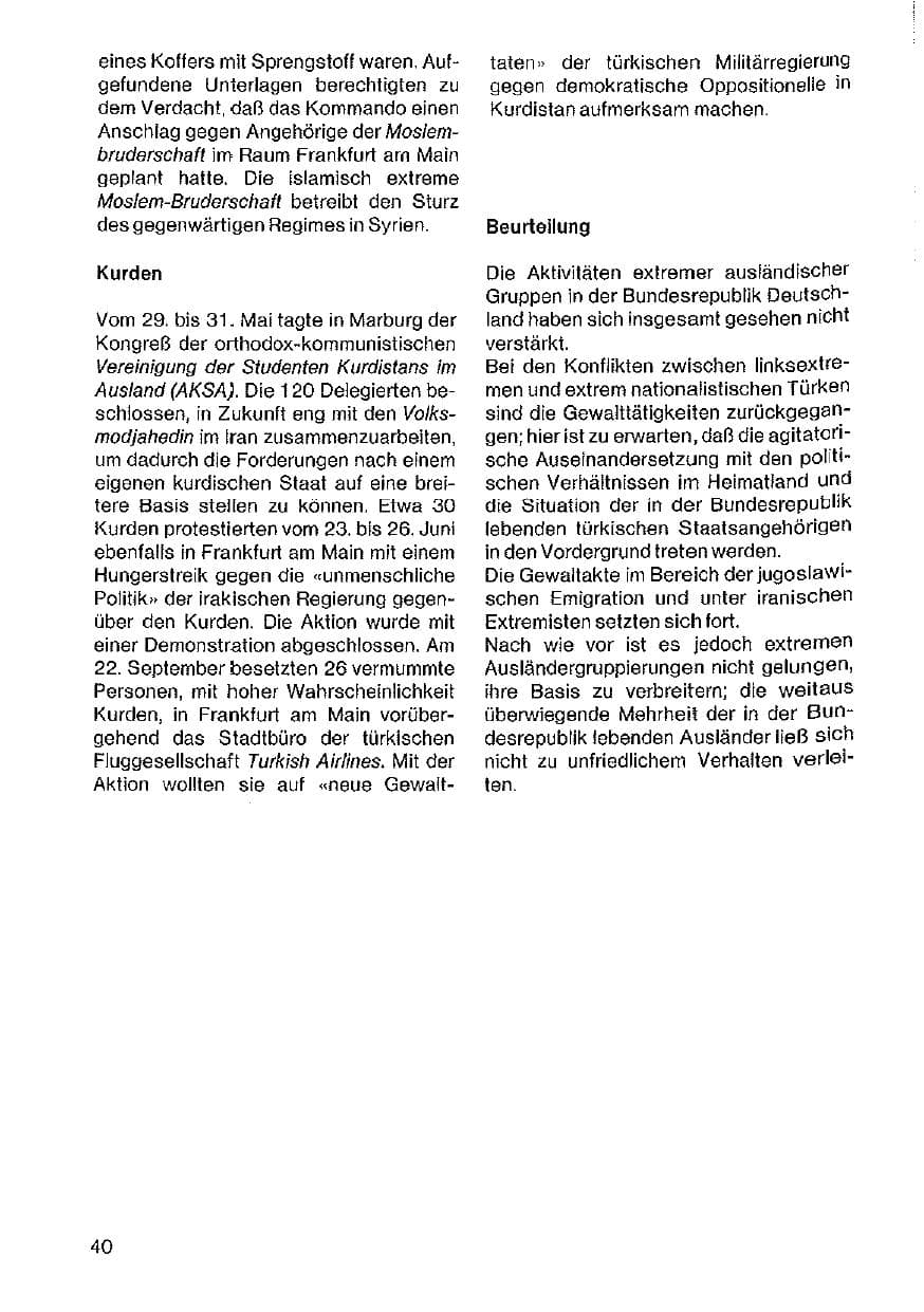 Seite 41 des Verfassungsschutzbericht 1982 Hessen