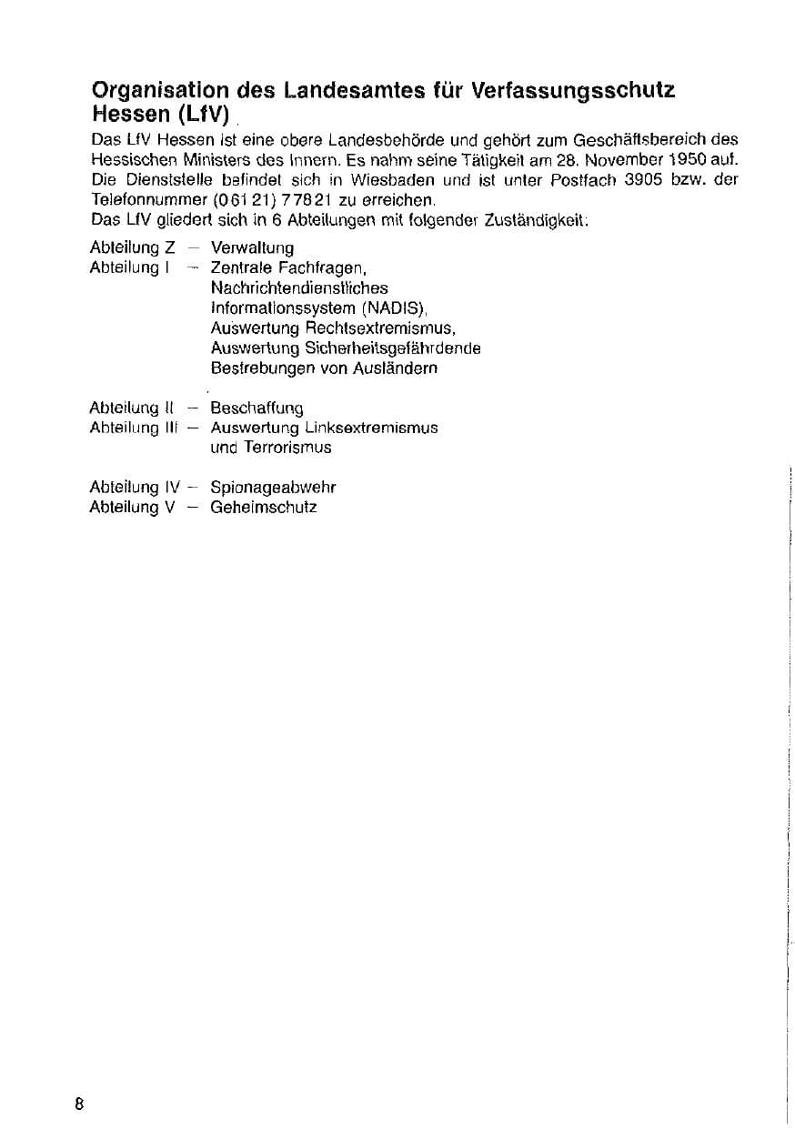 Seite 9 des Verfassungsschutzbericht 1982 Hessen