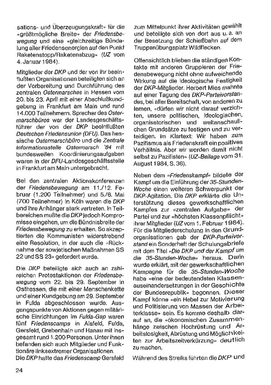 Seite 25 des Verfassungsschutzbericht 1984 Hessen