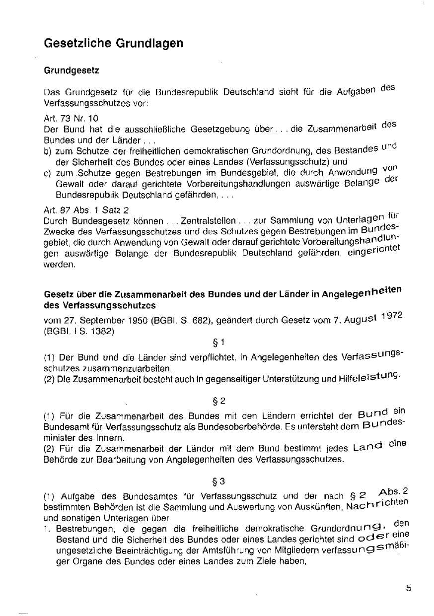 Seite 6 des Verfassungsschutzbericht 1984 Hessen