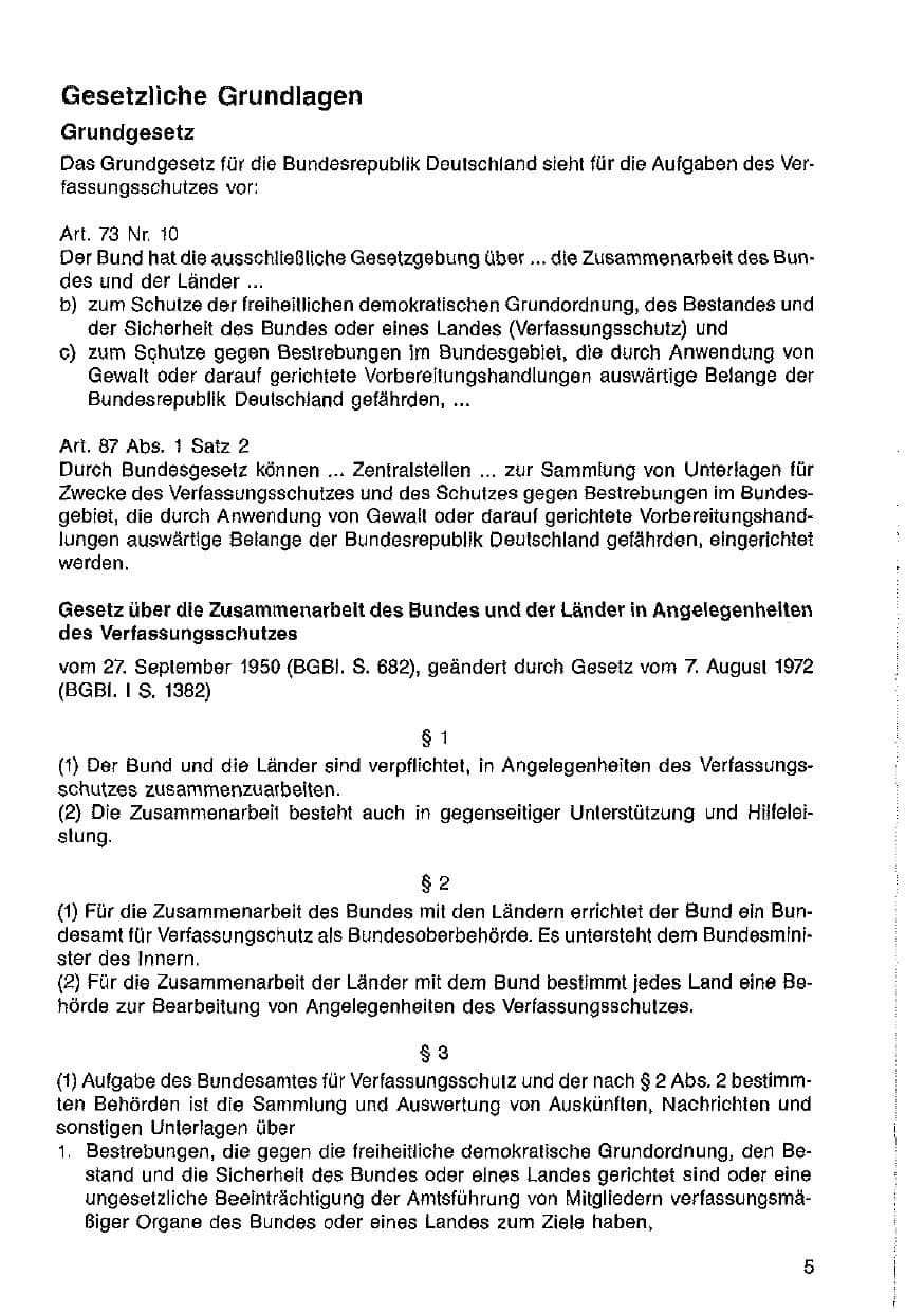 Seite 6 des Verfassungsschutzbericht 1985 Hessen
