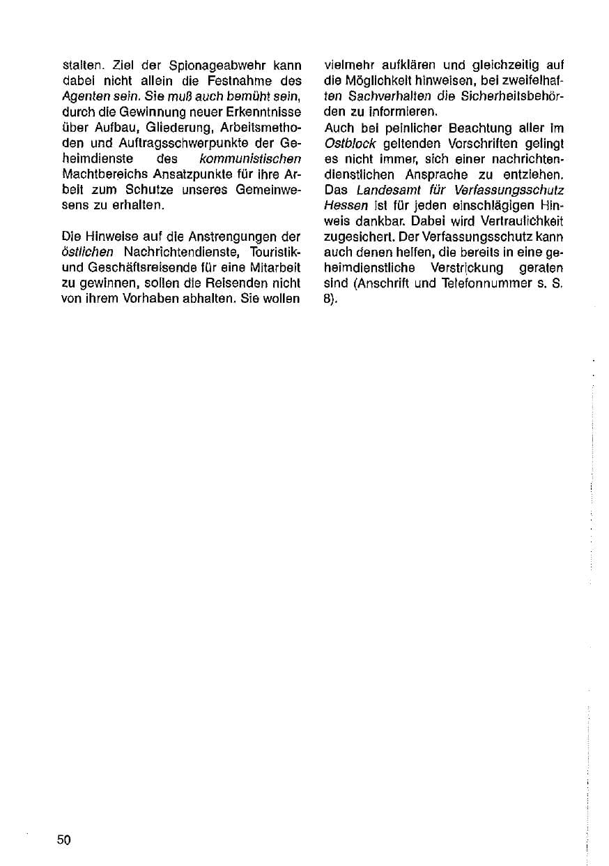 Seite 51 des Verfassungsschutzbericht 1985 Hessen