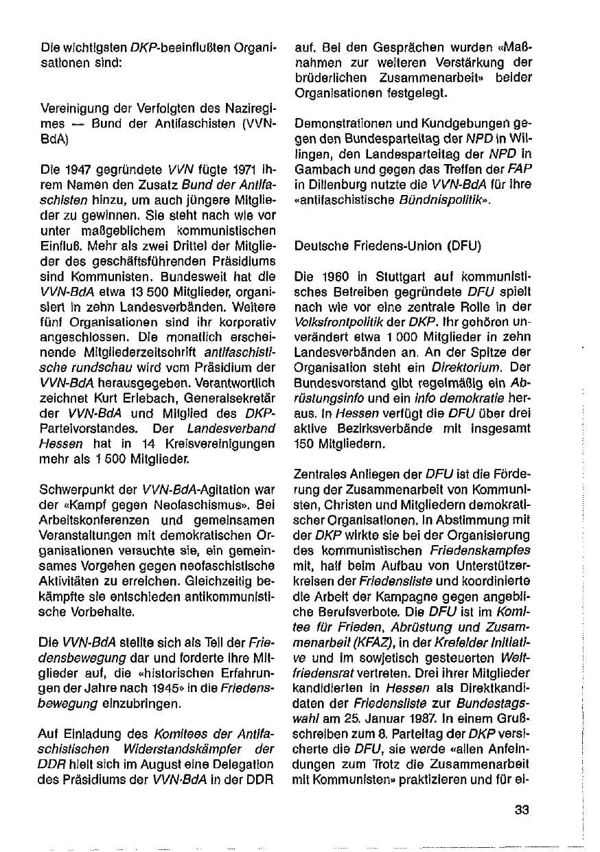 Seite 34 des Verfassungsschutzbericht 1986 Hessen