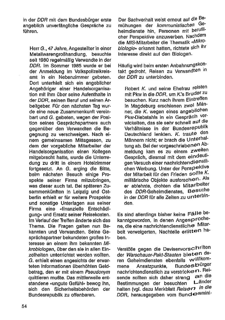 Seite 55 des Verfassungsschutzbericht 1986 Hessen