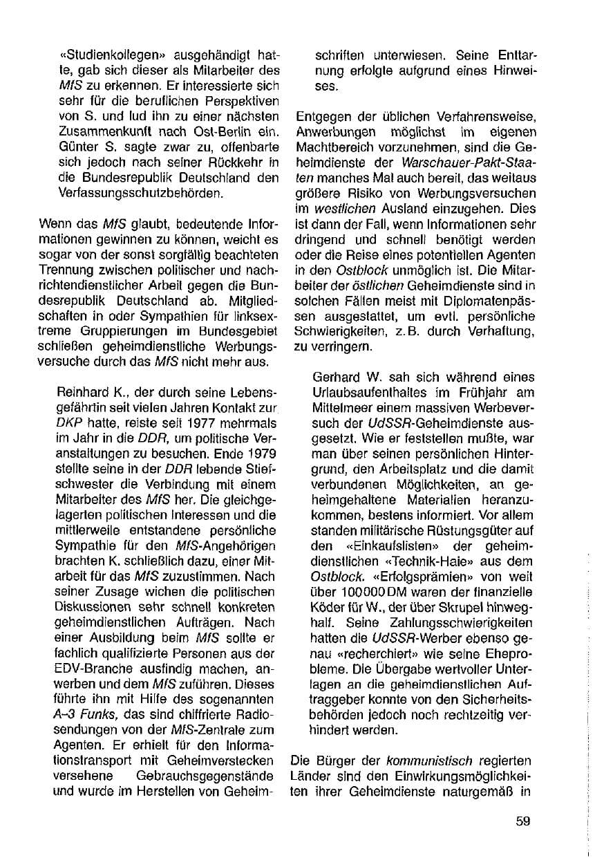Seite 60 des Verfassungsschutzbericht 1987 Hessen