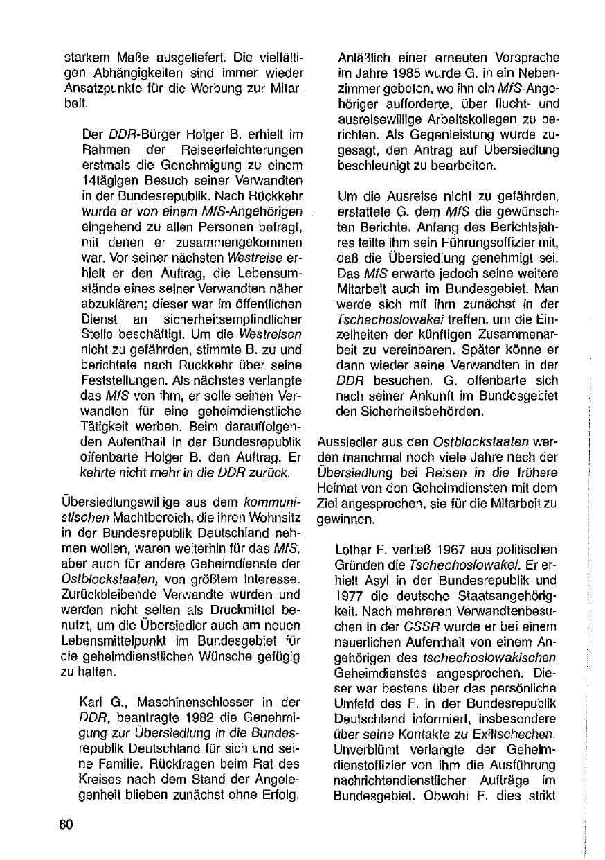 Seite 61 des Verfassungsschutzbericht 1987 Hessen