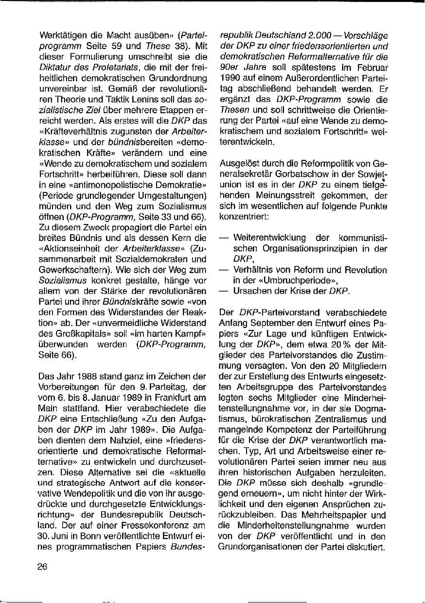 Seite 26 des Verfassungsschutzbericht 1988 Hessen