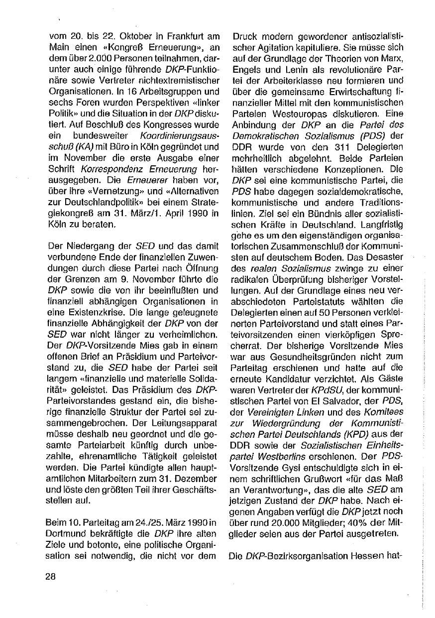 Seite 29 des Verfassungsschutzbericht 1989 Hessen