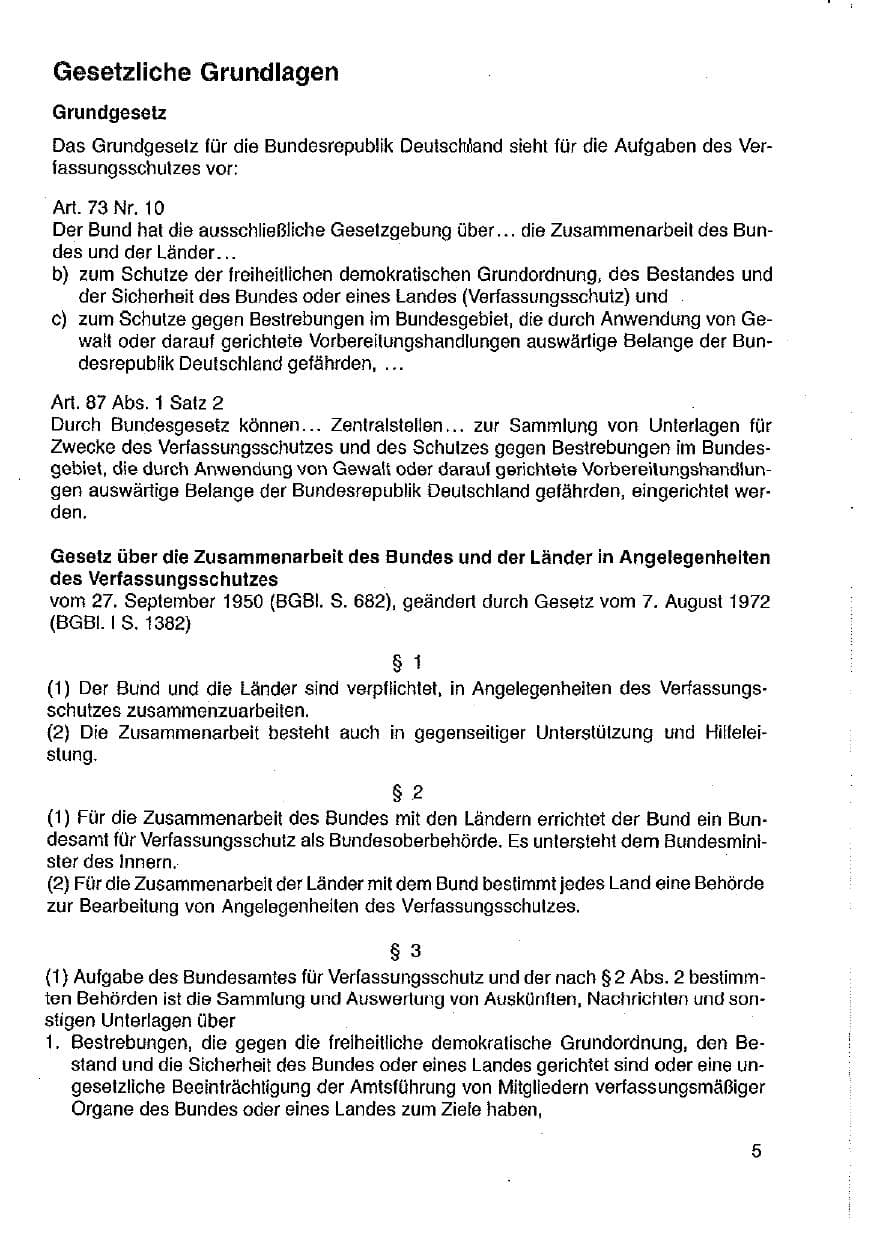 Seite 6 des Verfassungsschutzbericht 1989 Hessen