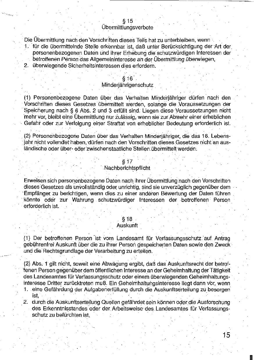 Seite 16 des Verfassungsschutzbericht 1990 Hessen