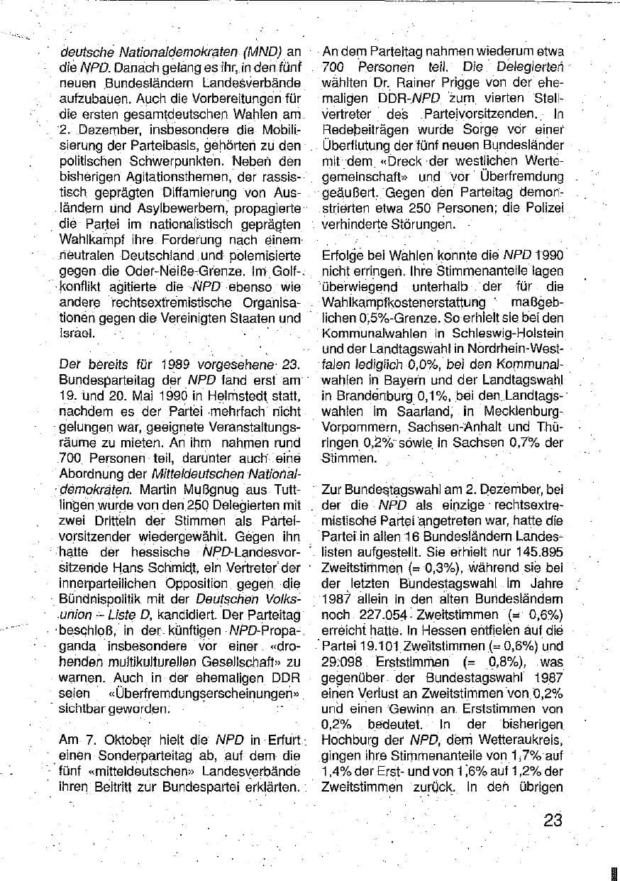 Seite 24 des Verfassungsschutzbericht 1990 Hessen