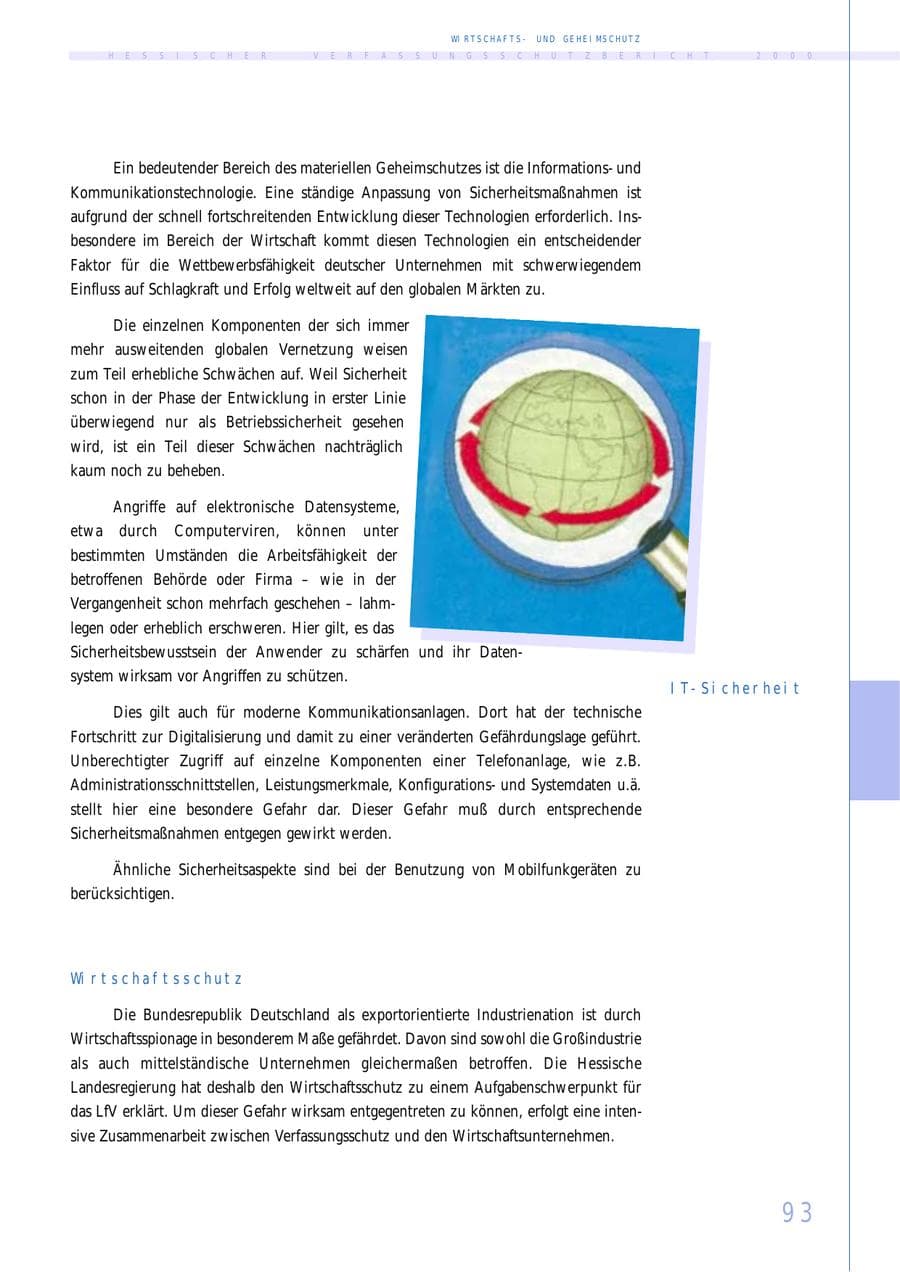 Seite 93 des Verfassungsschutzbericht 2000 Hessen