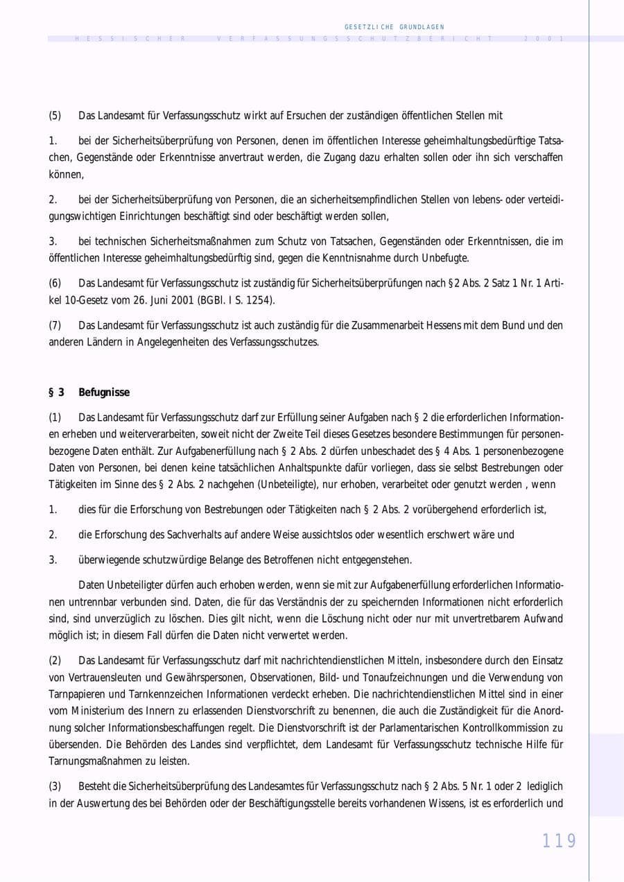 Seite 119 des Verfassungsschutzbericht 2001 Hessen