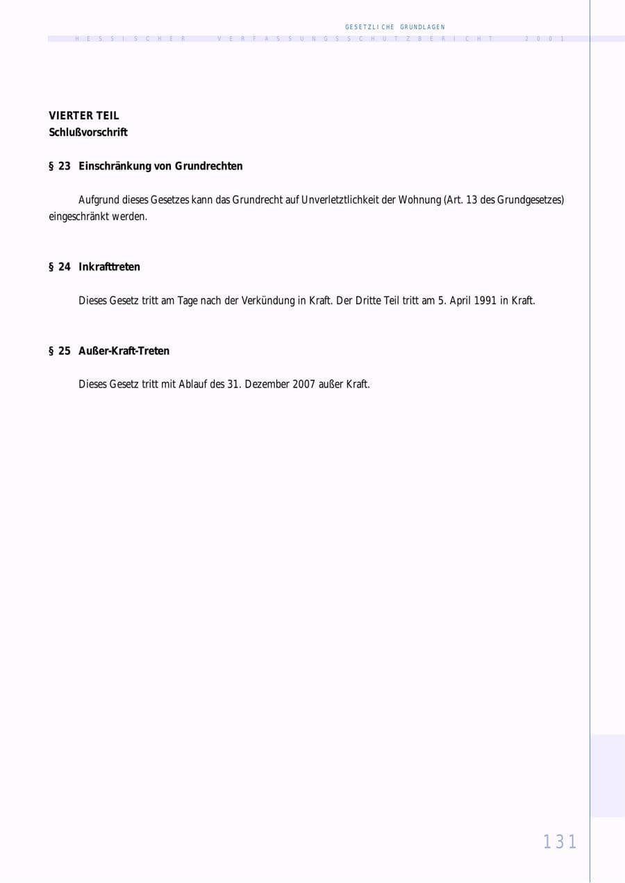 Seite 131 des Verfassungsschutzbericht 2001 Hessen