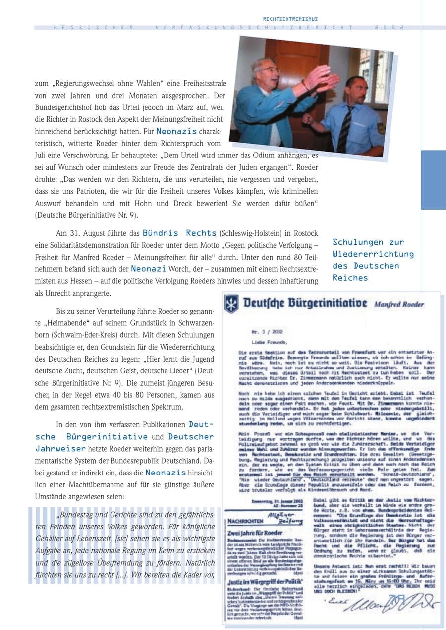 Seite 79 des Verfassungsschutzbericht 2002 Hessen