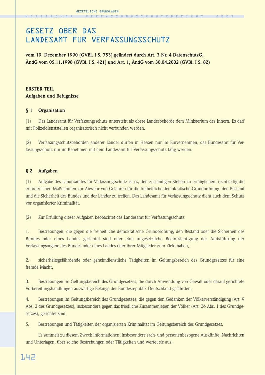 Seite 143 des Verfassungsschutzbericht 2003 Hessen