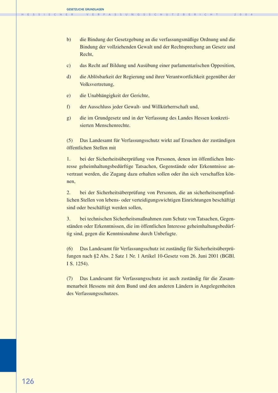 Seite 127 des Verfassungsschutzbericht 2004 Hessen