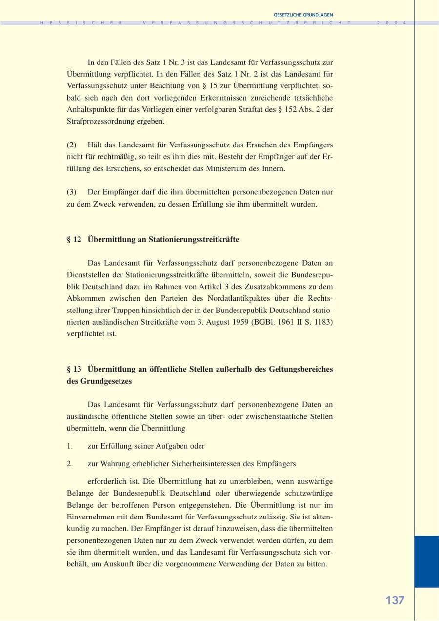 Seite 138 des Verfassungsschutzbericht 2004 Hessen