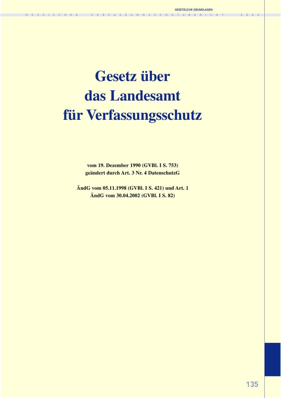 Seite 136 des Verfassungsschutzbericht 2005 Hessen