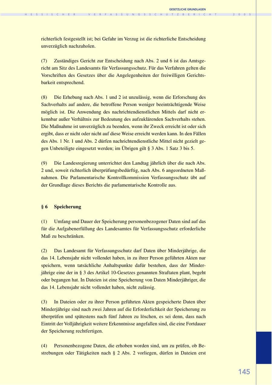 Seite 146 des Verfassungsschutzbericht 2005 Hessen