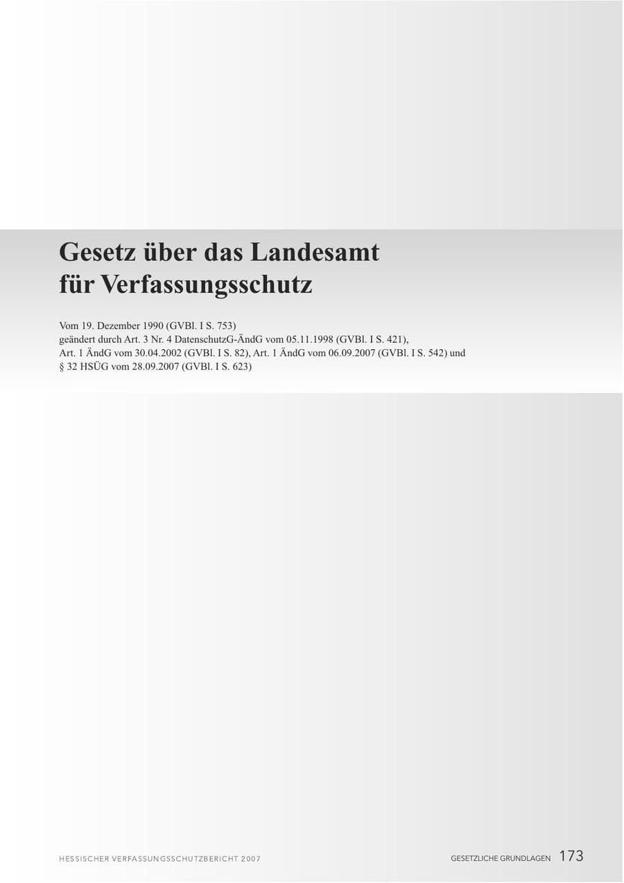 Seite 173 des Verfassungsschutzbericht 2007 Hessen