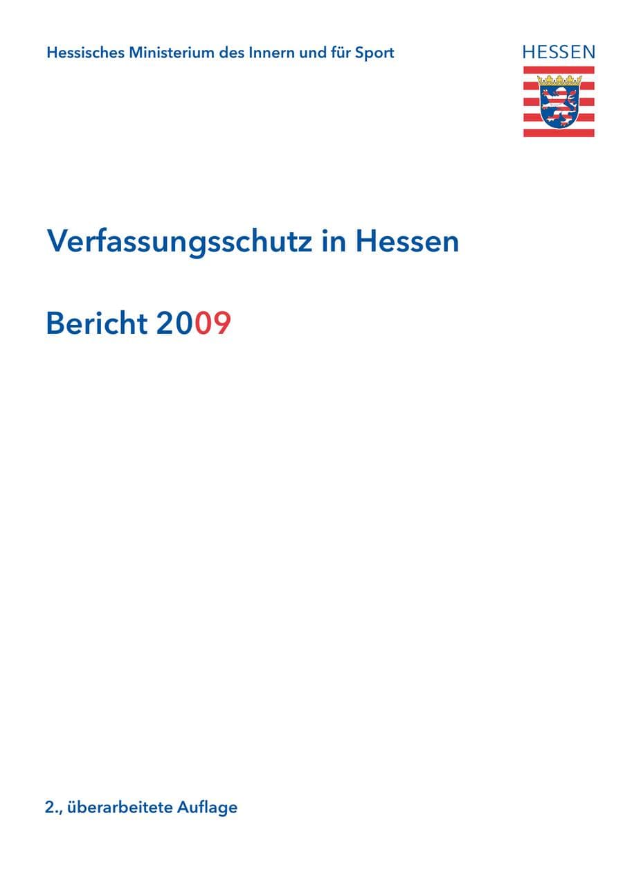 Seite 2 des Verfassungsschutzbericht 2009 Hessen