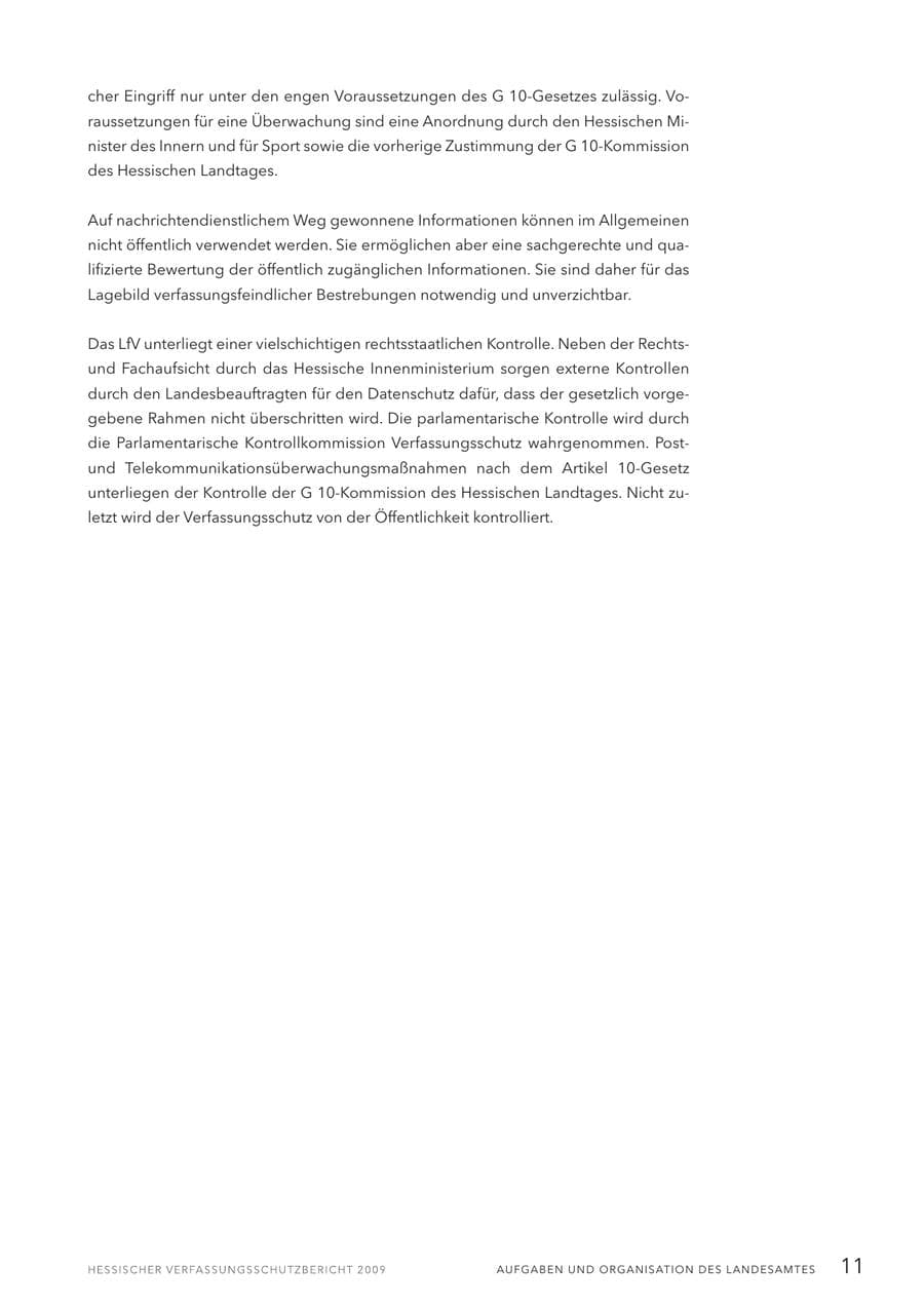 Seite 12 des Verfassungsschutzbericht 2009 Hessen