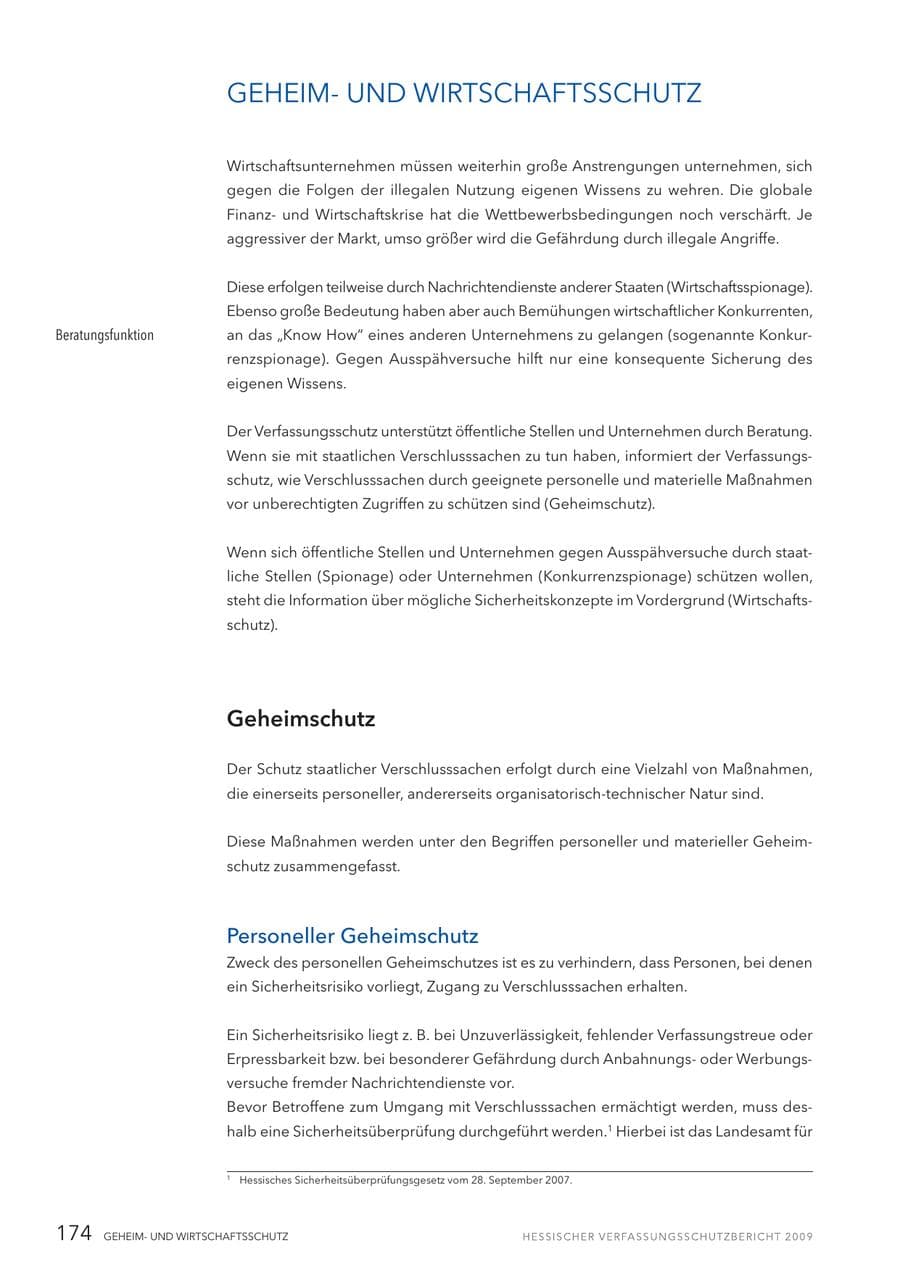 Seite 175 des Verfassungsschutzbericht 2009 Hessen