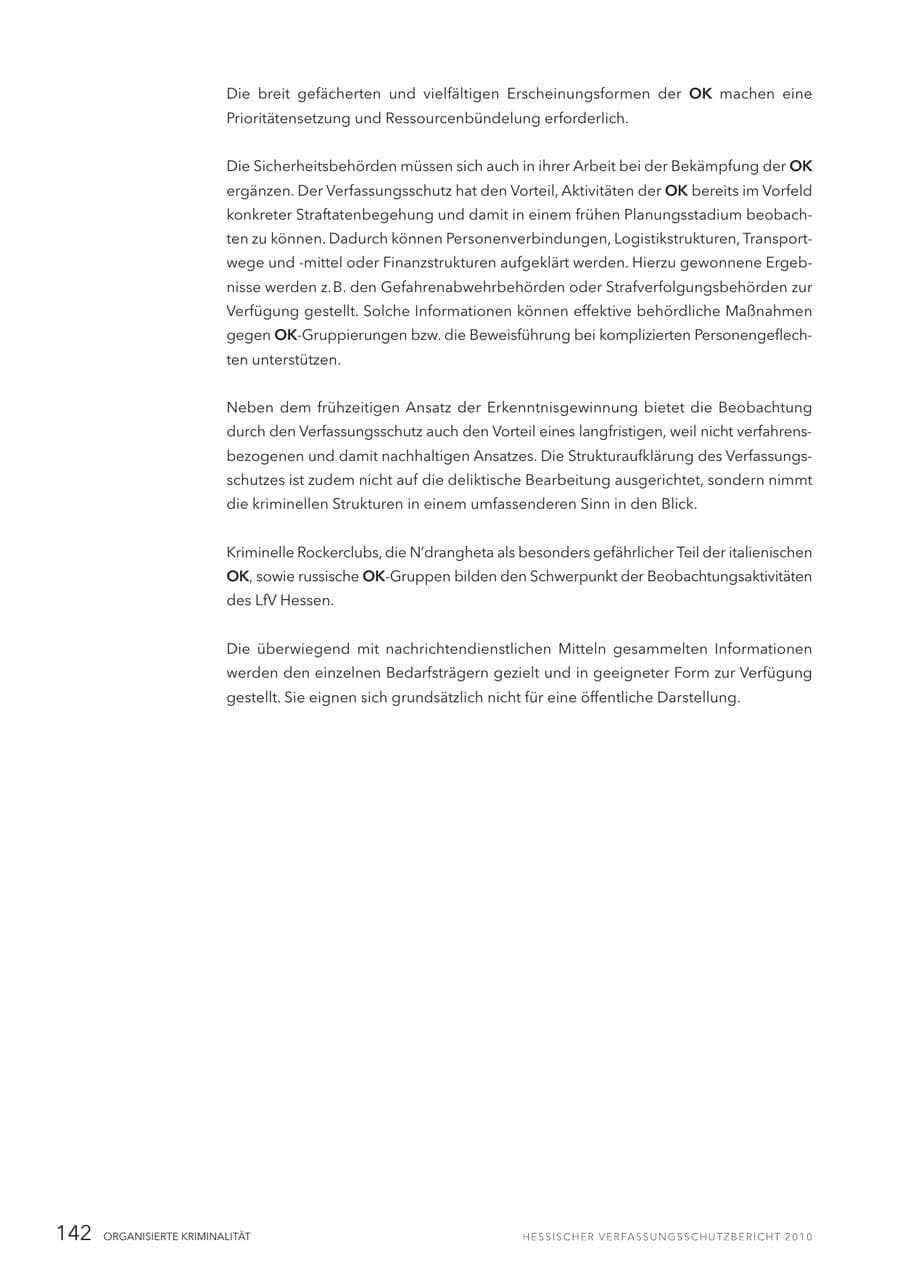 Seite 144 des Verfassungsschutzbericht 2010 Hessen