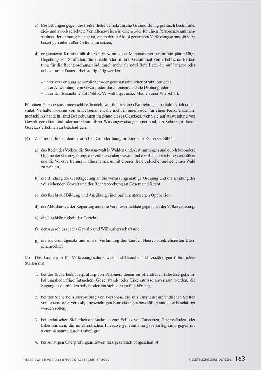 Seite 165 des Verfassungsschutzbericht 2010 Hessen