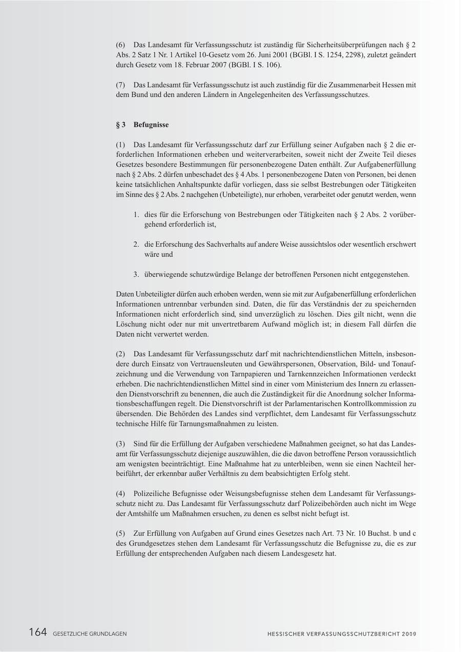 Seite 166 des Verfassungsschutzbericht 2010 Hessen