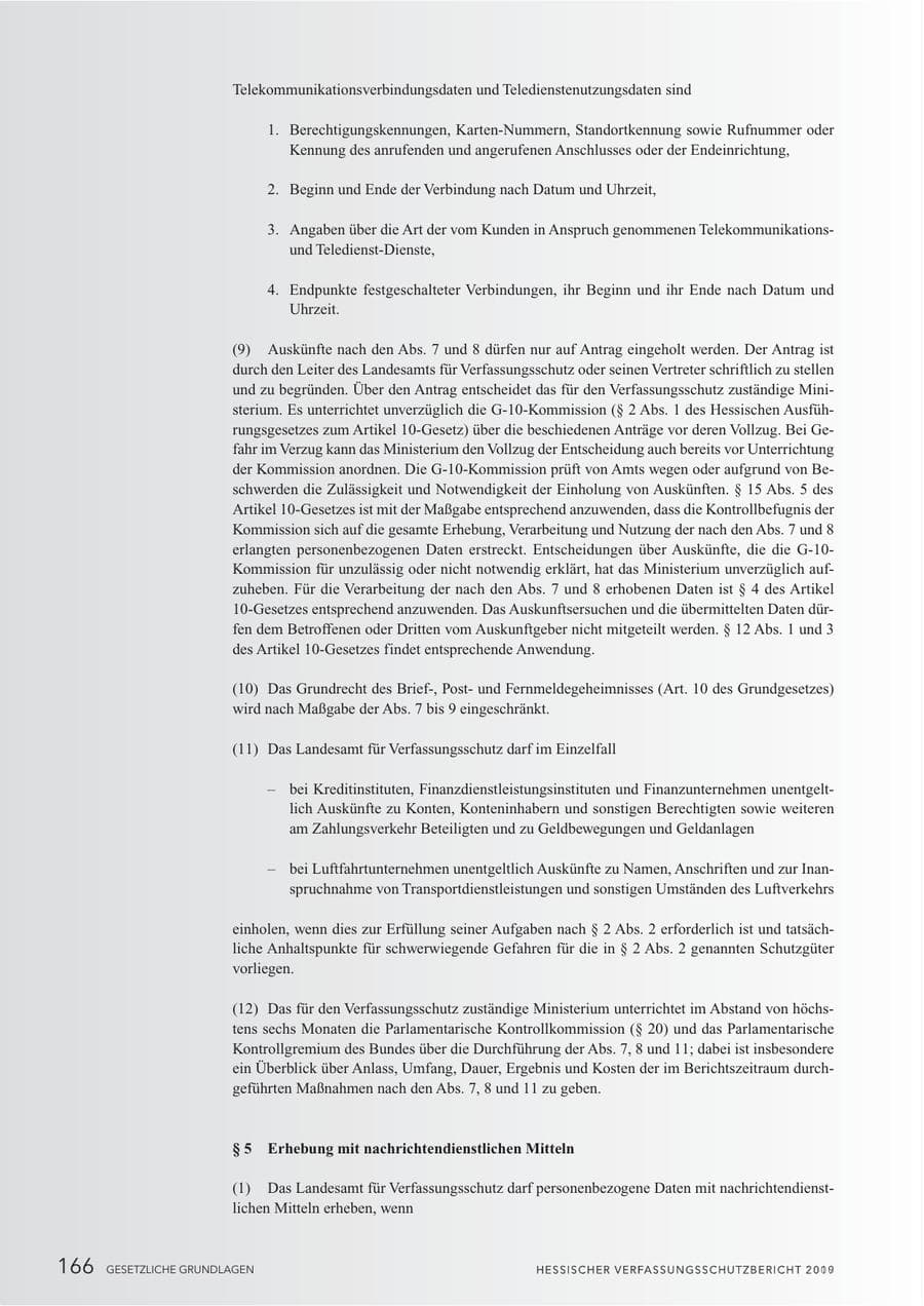 Seite 168 des Verfassungsschutzbericht 2010 Hessen